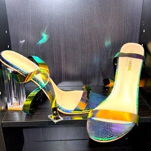 Fashion Nova Multicolor Clear Heel